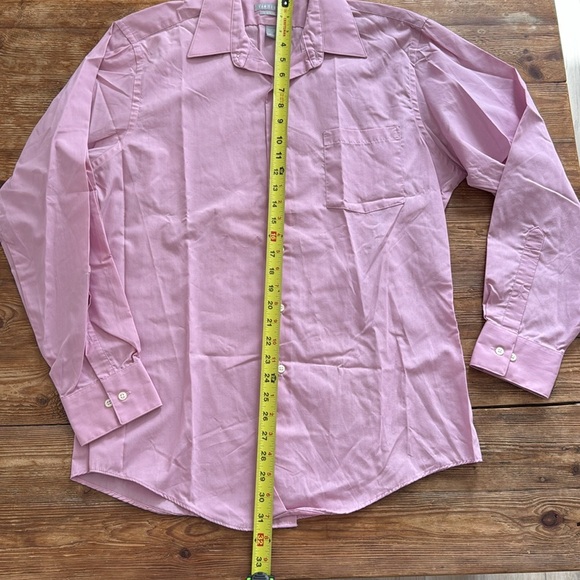 Van Heusen Poplin Collared Long Sleeve Dress Shirt Men’s‎ 16.5 (34) Pink NWOT - Picture 10 of 12